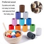 Children Montessori Early Learning Color Recognition Matching Beads Kindergarten Educational Toy