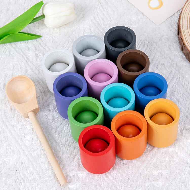 Children Montessori Early Learning Color Recognition Matching Beads Kindergarten Educational Toy