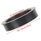Car Modified Air Filter Reducer Rubber Ring, 76mm To 60mm, 76mm To 63.5mm, 76mm To 70mm