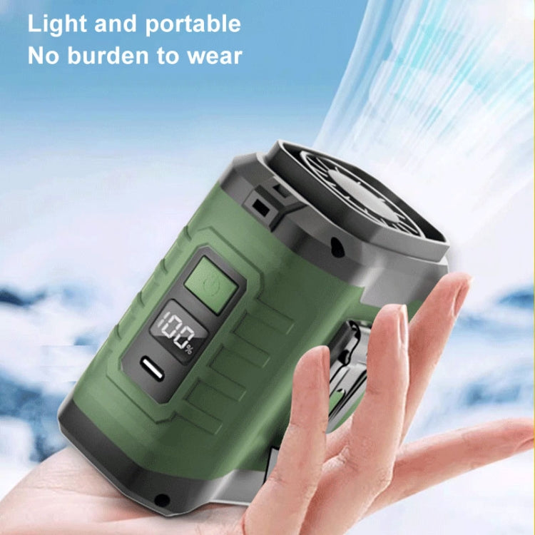 Portable Hanging Waist Outdoor USB Fan High Wind Power Mini Fan, 10000mAh