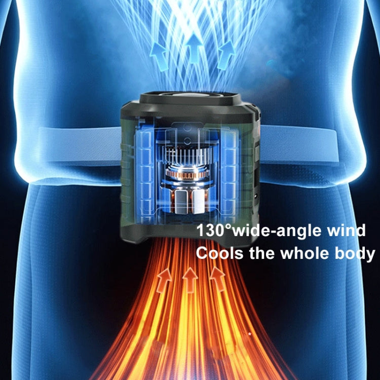 Portable Hanging Waist Outdoor USB Fan High Wind Power Mini Fan, 10000mAh