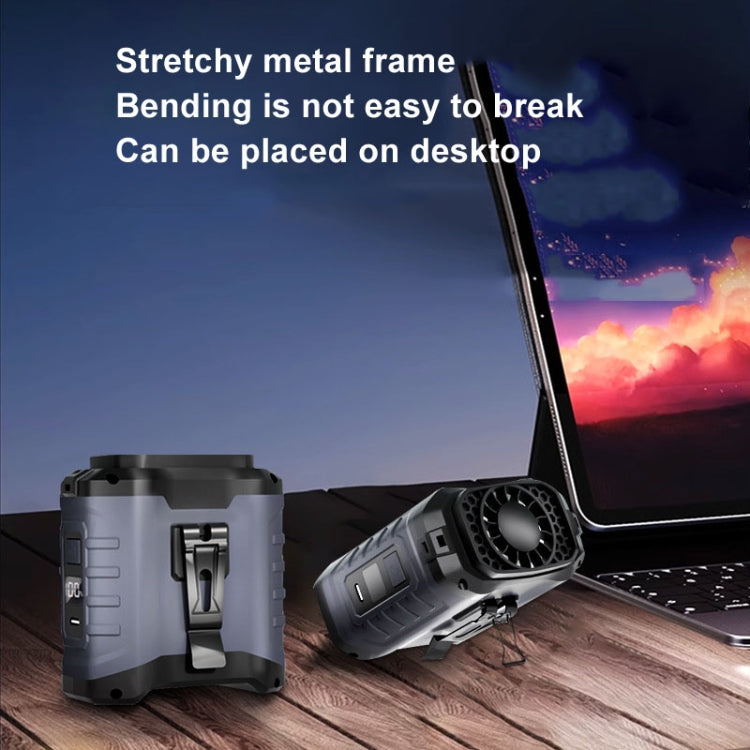 Portable Hanging Waist Outdoor USB Fan High Wind Power Mini Fan, 10000mAh