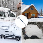 Multifunctional Car Defrosting Snow Shovel, Black Boxed, White Boxed