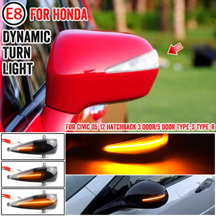 1pair For Honda Civic 8th Rearview Mirror Turn Signal Indicator Lights