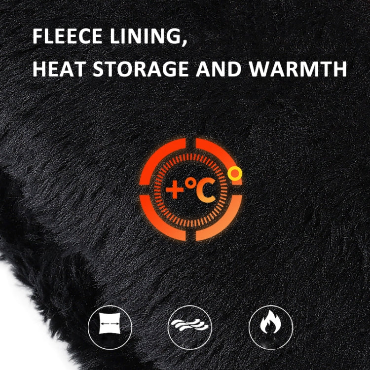 OZERO Women Sheepskin Warm Gloves with Fleece Lining Split Finger Elasticated Gloves, M, L