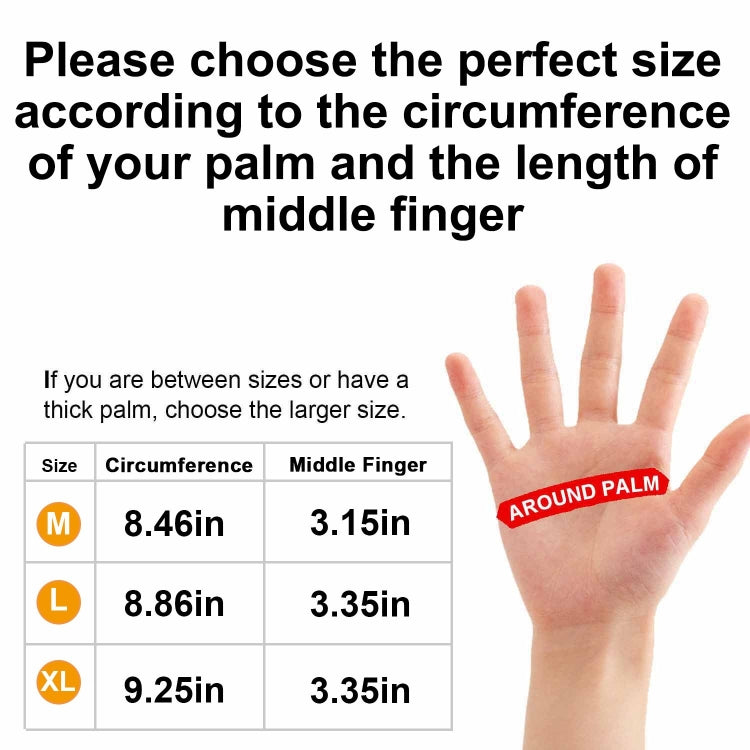 Deerskin Leather Thick Thermal Gloves for Working in Cold Weather, M, L, XL
