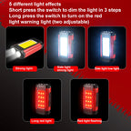 E-SMARTER K011 Bike LED Lamp USB Rechargeable Cycling Light COB Bright Flashlight