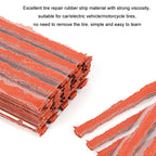 46pcs /Set Car Tubeless Tire Repair Needle Rubber Strip Valve Tip Needle-nosed Pliers Tool Set