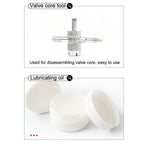46pcs /Set Car Tubeless Tire Repair Needle Rubber Strip Valve Tip Needle-nosed Pliers Tool Set
