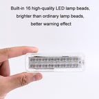 Solar Car Warning Double-Row Flashing Lights, Red, Blue, Red Blue, Yellow White, Colorful