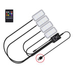 Eight-Color LED Voice Control Car Music Rhythm Atmosphere Light, 5V USB Remote Control, 5V USB APP, 5V USB APP + Remote Control, 5V USB With Switch Remote Control, 5V USB With Switch APP, 5V USB With Switch APP + Remote Control                         ...