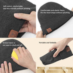 OZERO Plain Warm Wool Hat Scarf Gloves 3 In 1 Set For Men And Women