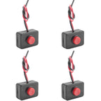 4pcs Car Circuit Wire Horn Small Switch Button