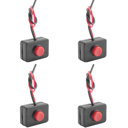 4pcs Car Circuit Wire Horn Small Switch Button