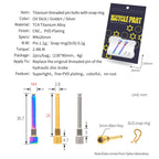 Mountain Road Bicycle Titanium Alloy Retaining Spring, Pin + Circlip Colorful, Pin + Circlip Gold, Pin + Circlip Titanium, Steel Circlip Colorful, Steel Circlip Gold, Steel Circlip Titanium