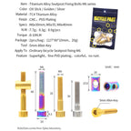 Bicycle Titanium Alloy Seat Post Locking Screws, M6x30 Colorful, M6x30 Gold, M6x30 Titanium, M6x35 Colorful, M6x35 Gold, M6x35 Titanium, M6x40 Colorful, M6x40 Gold, M6x40 Titanium