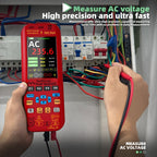 BSIDE O9 Digital Handheld Dual Channel 50MHz Oscilloscope Signal Source Multimeter, With Single Oscilloscope Probe (Red), With Dual Oscilloscope Probe (Red)