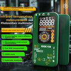 Intelligent Colorful Screen PV Multimeter Infrared Thermometer, V30 (Green)