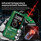 Intelligent Colorful Screen PV Multimeter Infrared Thermometer, V30 (Green)