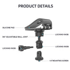 Car Sun Visor Bracket Panoramic Sports Camera Vehicle Mount Base, Camera Mount