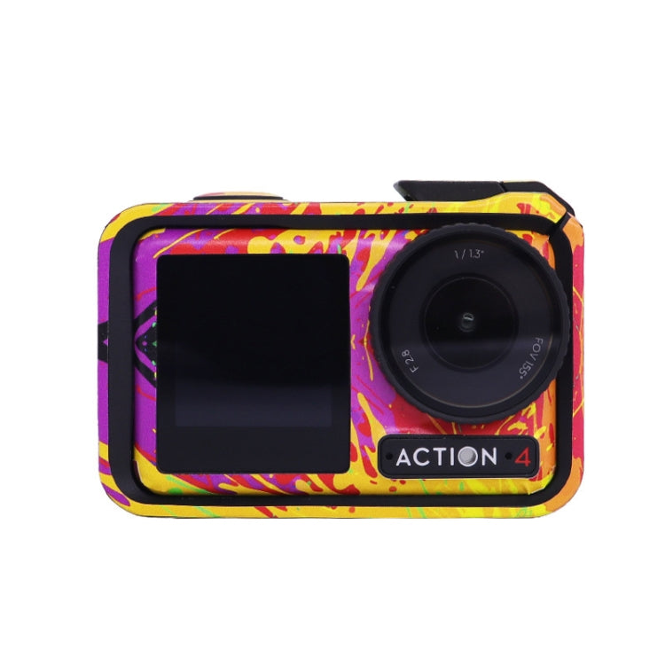 For DJI Action 4 Motion Camera Stickers All Inclusive Photo Frame Color Changing Stickers Accessories, AC4-01, AC4-08 Circuit White, AC4-09 Circuit Black, AC4-10 Circuit Dark Gold, AC4-11 Circuit Red, AC4-12 Circuit Blue, AC4-13 Snake Scale Black      ...