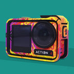 For DJI Action 4 Motion Camera Stickers All Inclusive Photo Frame Color Changing Stickers Accessories, AC4-01, AC4-08 Circuit White, AC4-09 Circuit Black, AC4-10 Circuit Dark Gold, AC4-11 Circuit Red, AC4-12 Circuit Blue, AC4-13 Snake Scale Black      ...