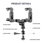 Vehicle Rearview Mirror Bracket Panoramic Sports Camera Car Mount Base Accessory, Sports Camera Bracket