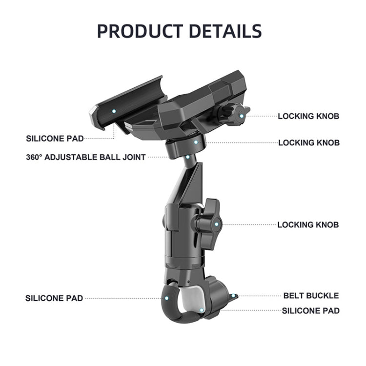 Bicycle Mountain Bike Riding Shockproof Navigation Cell Phone Holder