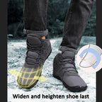 Warm Fur Lined Hiking Sneakers Waterproof Non Slip Snow Boot For Men and Women, 36, 37, 38, 39, 40, 41, 42, 43, 44, 45, 46, 47