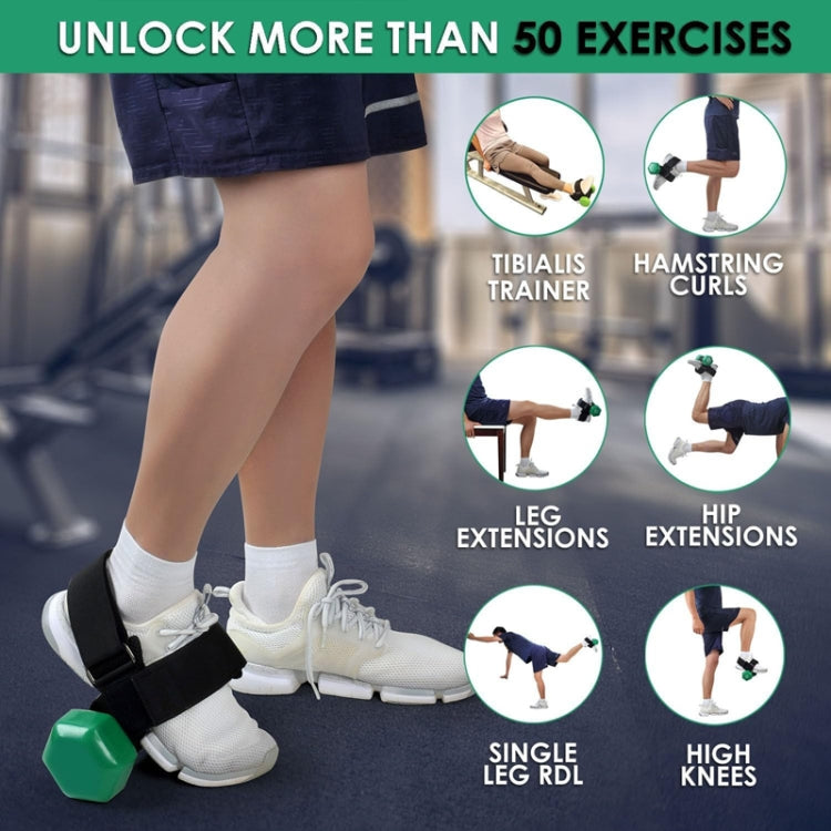Adjustable Strength Training Weightlifting Straps Ankle Dumbbell Bands
