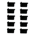 10pcs /Set USB 2.0 Female Port Dust Plug Charging Port Silicone Cover, Black, White, Red, Transparent, Yellow, Blue