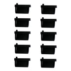 10pcs /Set USB 2.0 Female Port Dust Plug Charging Port Silicone Cover, Black, White, Red, Transparent, Yellow, Blue