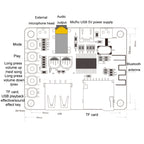 Bluetooth MP3 Decoder Module Audio Receiver Board Decoder Playback With USB TF Card Preamp Output, Bluetooth MP3 Decoder Module