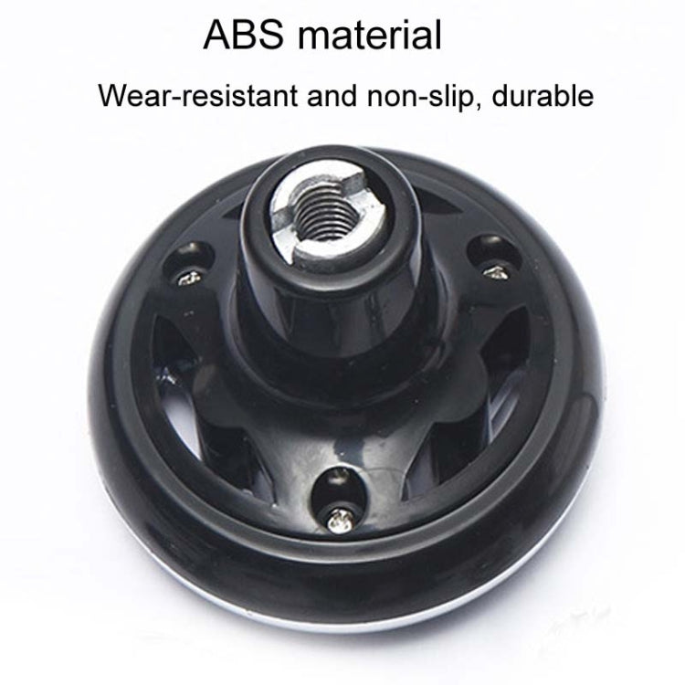Car Steering Wheel Foldable Ball Bearing Turning Booster, Black, Silver, Electroplating, Mahogany, Carbon Fiber Pattern