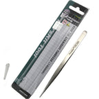 ProsKit 1PK-105T Stainless Steel Anti-magnetic Tweezer Precision Straight Pointed Pincette 140mm