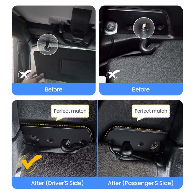 Car Sun Visor Repair Kit For Jeep Wrangler JK2018 / Wrangler 2018-2023 / Gladiator 2020-2023