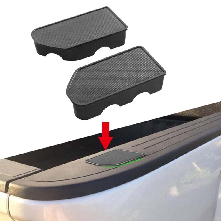 1pair Rear Tailgate Hole Plug Cover Modification Accessories For Chevrolet Silverado 2019-2021