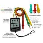 3 Phase Alternating Current Phase Meter Phase Detector Rotation Tester Indicator Digital Phase-Order Indicator, SP8030