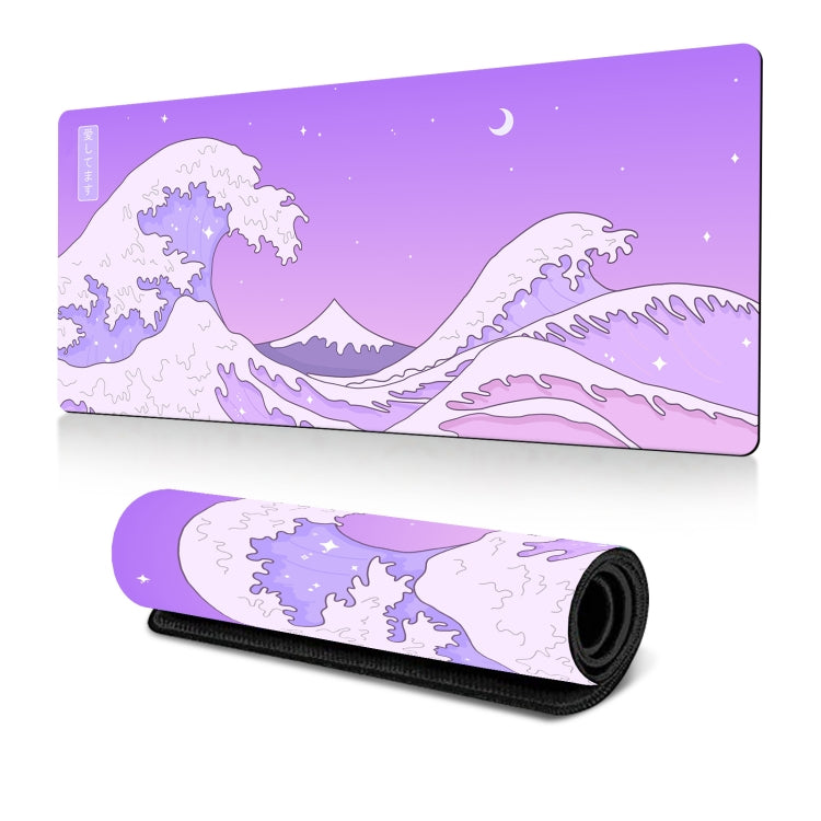 Big Wave Gaming Mouse Pad Non-Slip Rubber Desk Mat, 300x600x2mm, 300x700x3mm, 300x800x2mm, 300x800x3mm, 400x900x2mm, 400x900x3mm