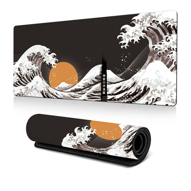 Big Wave Gaming Mouse Pad Non-Slip Rubber Desk Mat, 300x600x2mm, 300x700x3mm, 300x800x2mm, 300x800x3mm, 400x900x2mm, 400x900x3mm