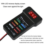 Battery Tester Car Battery Checker Electricity Capacity Tester, 12/24V