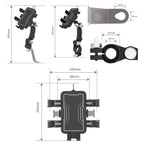 Bike Motorcycle Outdoor Riding Shockproof Cell Phone Navigation Bracket, DC2301A, MT2301