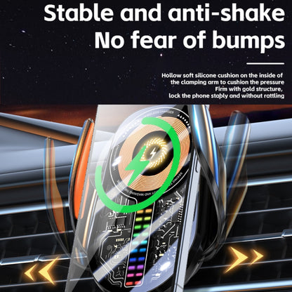 15W Car Sound Pickup Atmosphere Light Wireless Mobile Phone Charging Stand
