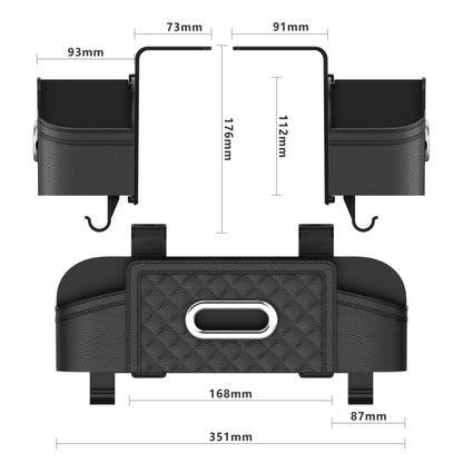 Multifunctional Car Seat Back Tissue Storage Box Hanging Bag