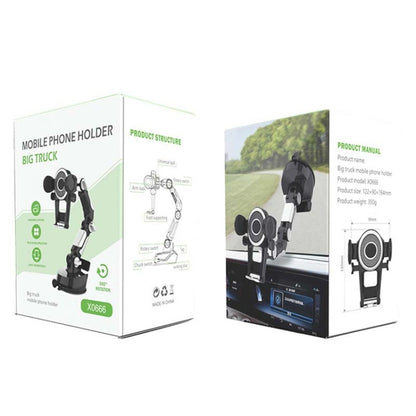 Car Suction Cup Multi-function Cell Phone Navigation Mount, With Hose, With Triangle Air Vent, With Flat Clip