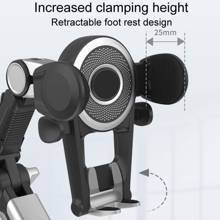 Car Suction Cup Multi-function Cell Phone Navigation Mount, With Hose, With Triangle Air Vent, With Flat Clip