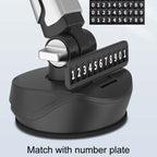 Car Suction Cup Multi-function Cell Phone Navigation Mount, With Hose, With Triangle Air Vent, With Flat Clip