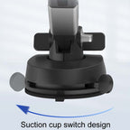Car Suction Cup Multi-function Cell Phone Navigation Mount, With Hose, With Triangle Air Vent, With Flat Clip