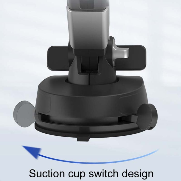 Car Suction Cup Multi-function Cell Phone Navigation Mount, With Hose, With Triangle Air Vent, With Flat Clip