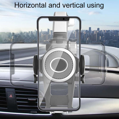 Car Suction Cup Multi-function Cell Phone Navigation Mount, With Hose, With Triangle Air Vent, With Flat Clip